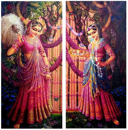 Radha Waiting for Krishna - Set of 2 Posters