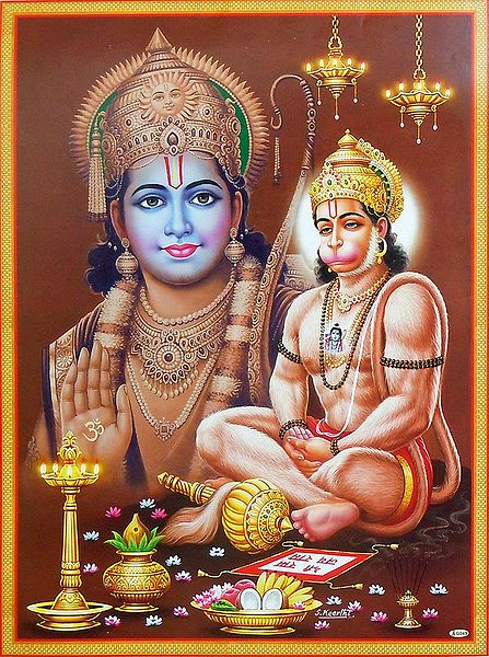 Lord Rama with Bhakt Hanuman