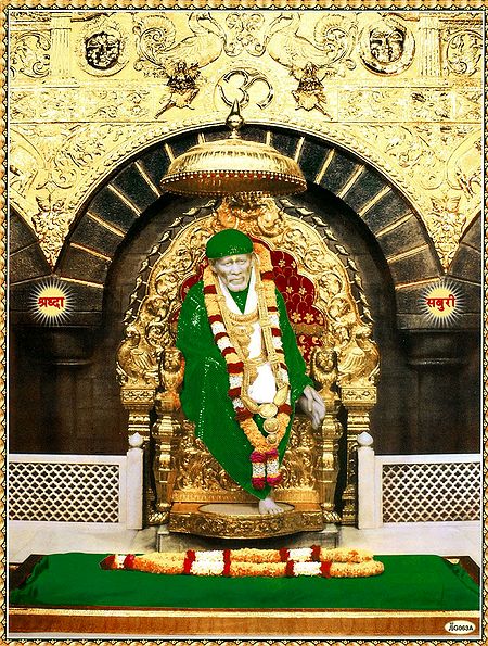 Shirdi Sai Baba in Green Robe