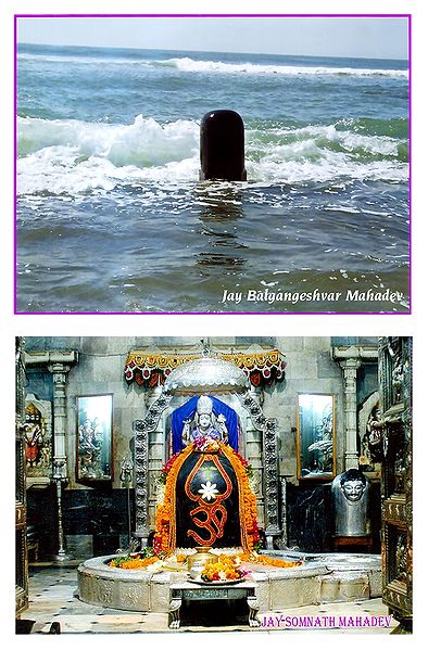 Somnath and Balgangeshwar Mahadev - Set of 2 Small Photo Prints