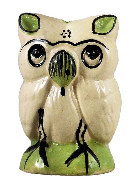 Ceramic Owl Incense Burner with 3 Holes