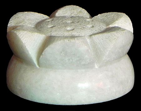 Stone Carved Lotus Incense Stick Holder