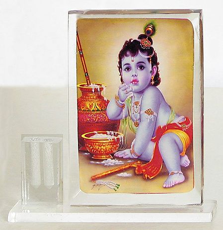 Krishna with Incense Stick Holder