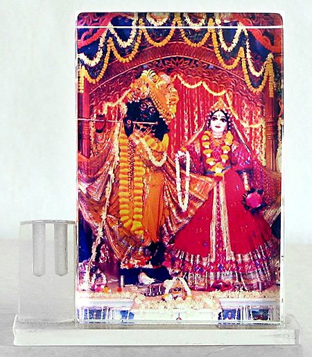 Radha Krishna with Incense Stick Holder