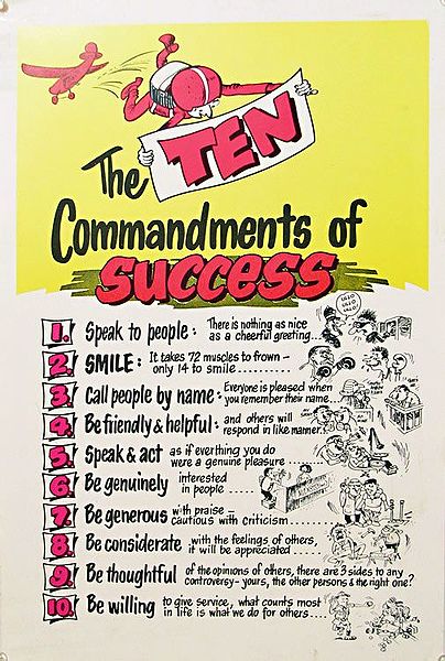 The Ten Commandments of Success