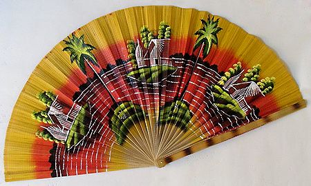 The Village by the River - Wall Hanging Fan
