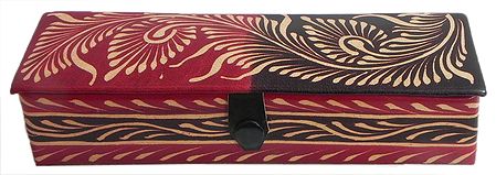 Embossed Leather Rectangle Jewelry Box