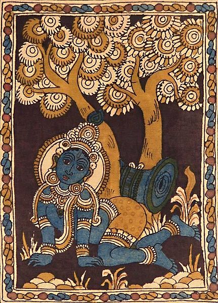 Bal Krishna under Kadamba Tree