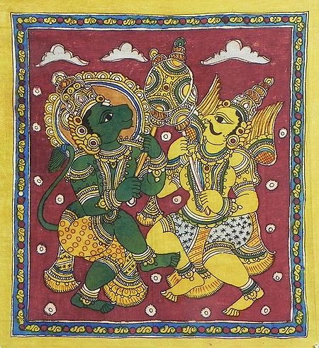 War between Hanuman and Garuda