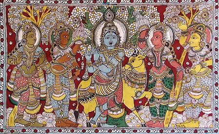 Krishna with Gopinis