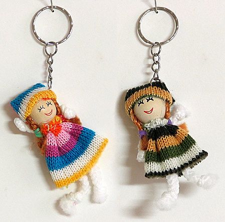 Exuberence - Set of Two Doll Key Chain