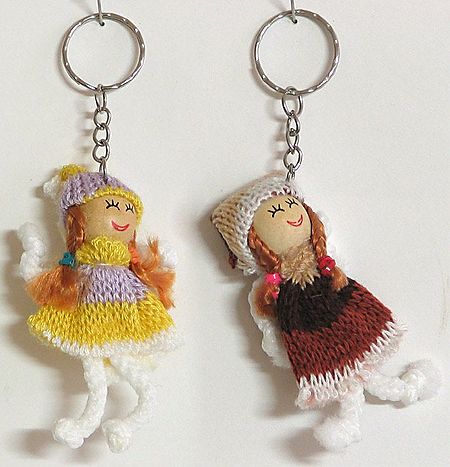 Innocence- Set of Two Doll Keychain