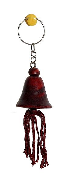 Wooden Bell Key Chain