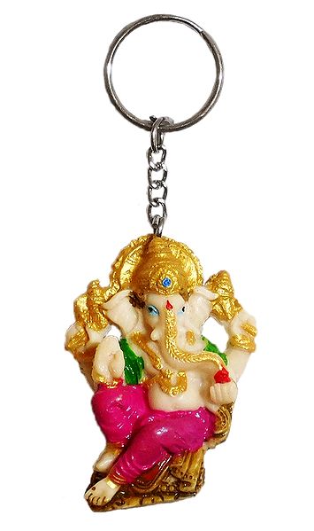 PVC Key Chain with Ganesha