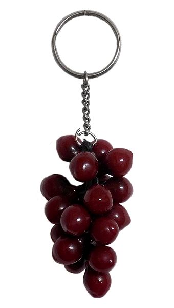 Key Chain with Bunch of Grapes