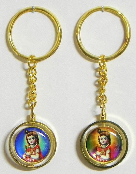 Krishna Key Holders - Set of Two