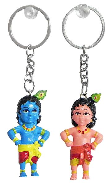 Krishna Key Rings - Set of Two