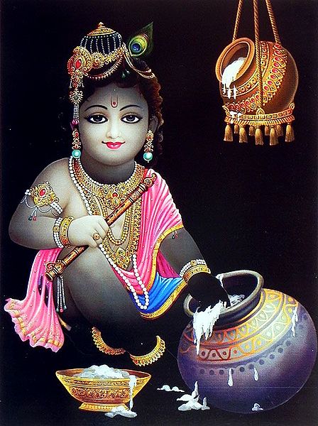 Krishna with Butter Pots