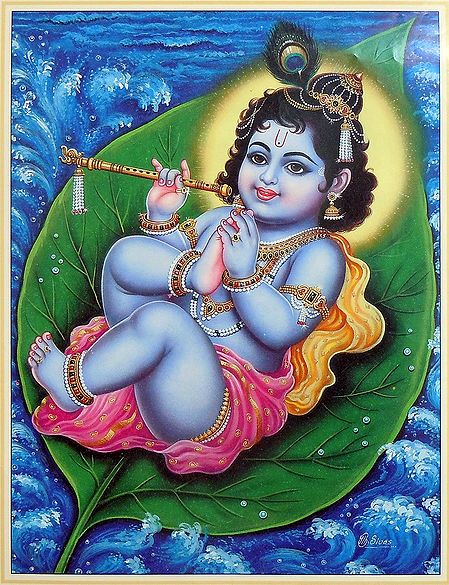 Bal Gopal Krishna on Leaf