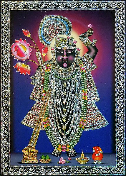Sreenathji - Glitter Poster