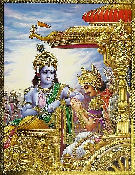 Krishna Arjun in Kurukshetra War
