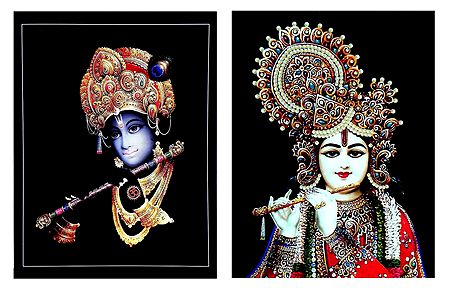 Set of 2 Krishna Posters