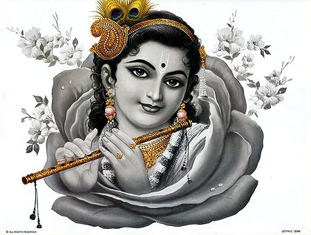Krishna inside Rose