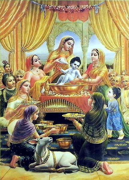 Bathing Ceremony of Krishna