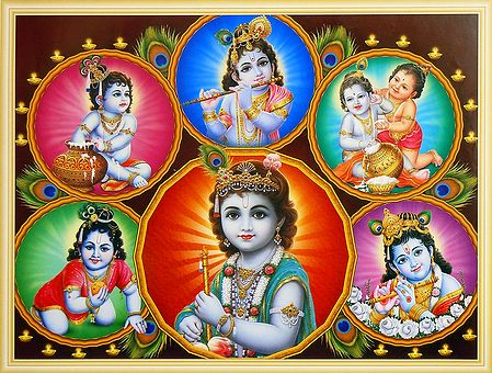 Different Stages of Krishna