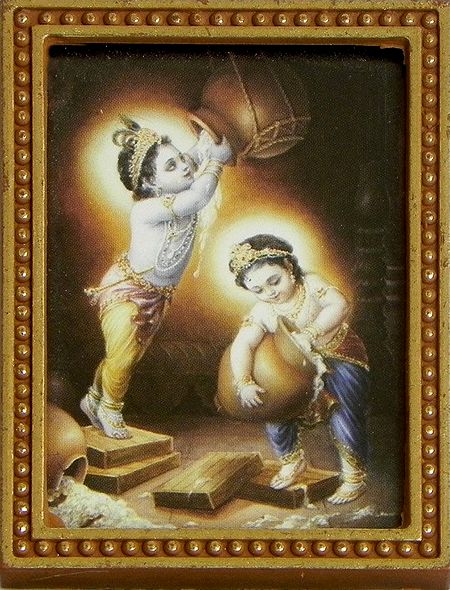 Krishna Balaram Stealing Butter