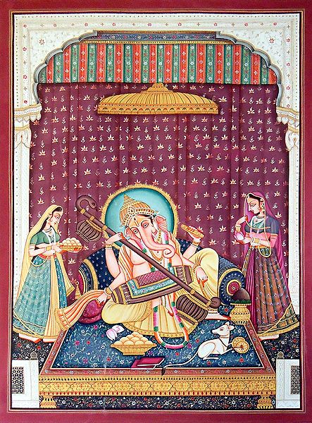 Ganesha Playing Sitar