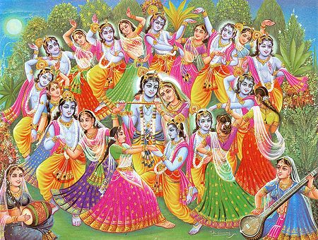 Krishna Lila - One Krishna for Each Gopini