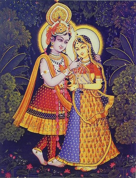 Krishna Praising Beauty of Radha