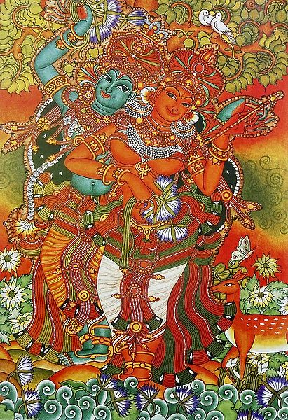 Moments of Love of Radha And Krishna