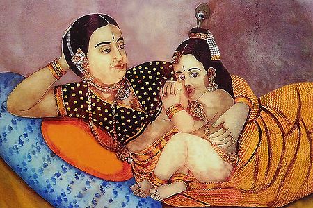 Yashoda Feeding Krishna