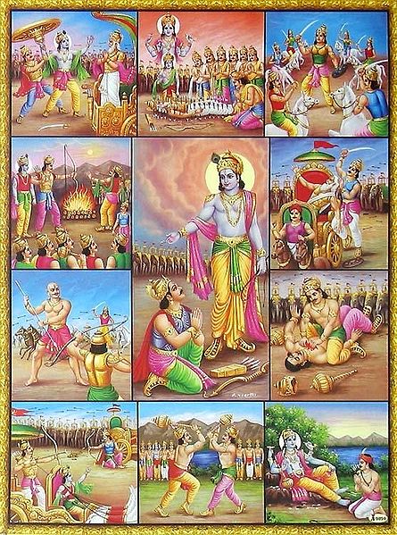 Scenes from Mahabharata - The great Indian Epic