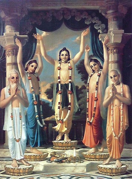 Sri Chaitanyadev and Four Goswamis