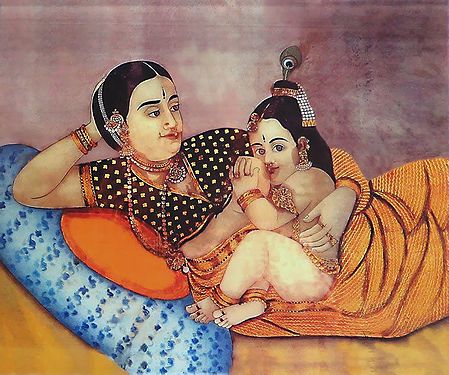 Yashoda Feeding Krishna