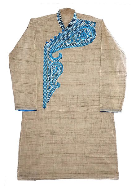 Embroidered Cotton Kurta for Men