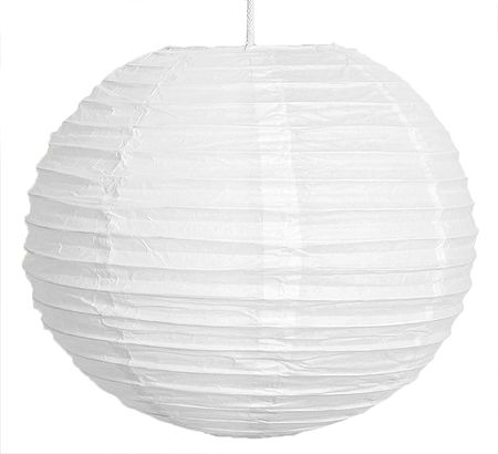Foldable Hanging Round White Paper Lamp Shade