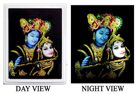 Radha Krishna Plug-on Night Lamp