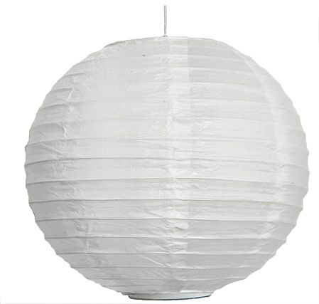 Foldable Hanging Round White Paper Lamp Shade