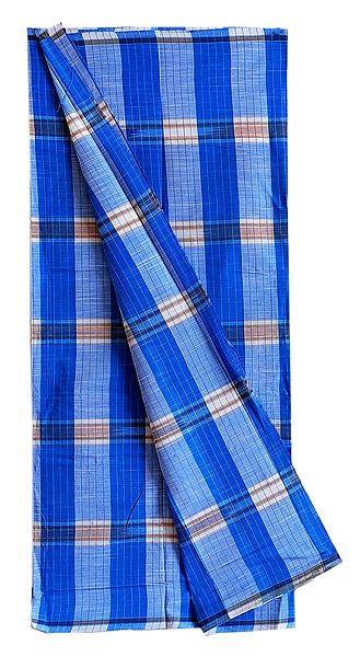 Blue Striped Cotton Lungi