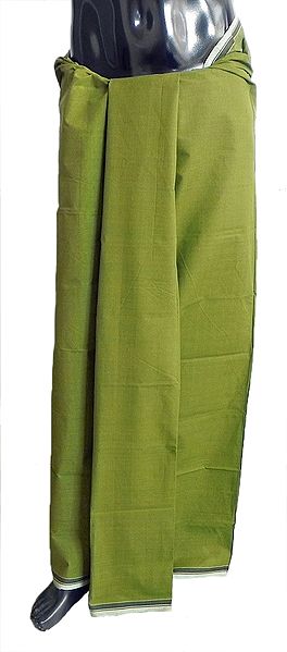 Olive Green Cotton Lungi
