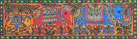Decorative Elephant Family
