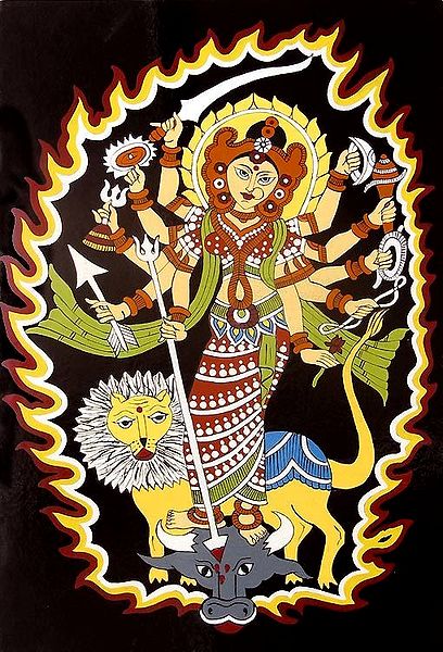Goddess Durga  - Wall Hanging
