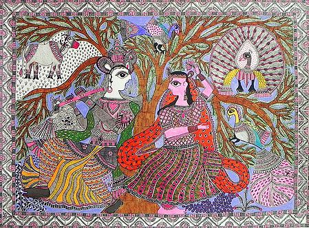 Radha Krishna with Animals