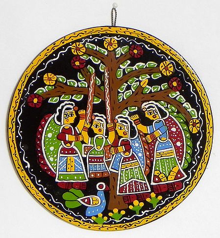 Women Playing with a Swing - Wall Hanging