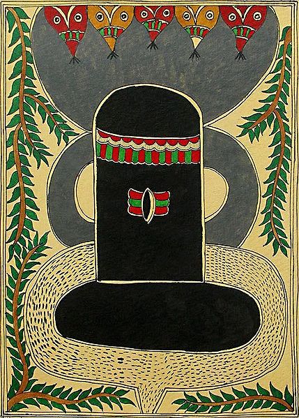 Vasuki Coiled Shiva Linga as Raudra Shiva