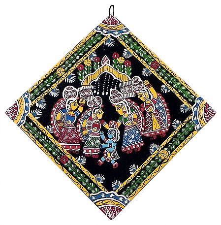Bal Gopal with Gopinis - Wall Hanging